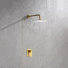 Luruxy Hotel Brushed Gold Встраиваемый в стену с одной ручкой Rainfall Ванная комната Скрытый смеситель Душевой набор
