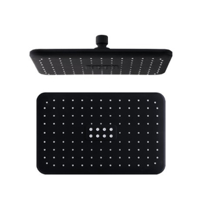 Amazon горячие продажи современные прямоугольные потолочные ABS Rainfal черные насадки для душа в ванной комнате