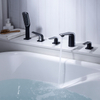 Kaiping Gockel Contemporary Deck Mounted 3 Ручки 5 Отверстий для ванны Смеситель для ванной комнаты Набор для душа