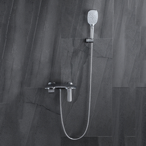 2021 Новый дизайн латунный хромированный настенный смеситель для ванной с ручным душем