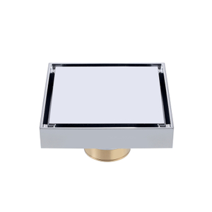 Новый дизайн Kaiping Gockel Сантехника Фитинги для ванной комнаты 4-дюймовый квадратный хромированный слив для пола