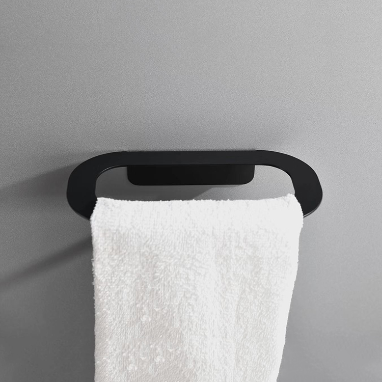 Kaiping Gockel украшения дома аксессуары для ванной комнаты черный настенный одиночный полотенцесушитель держатель для полотенец