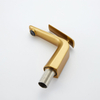 Современный матовый золотой смеситель для ванной комнаты с одним рычагом и одной ручкой для раковины