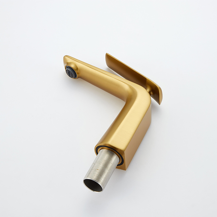 Kaiping Gockel Матовый золотой смеситель для ванной комнаты Однорычажный смеситель для раковины с одной ручкой